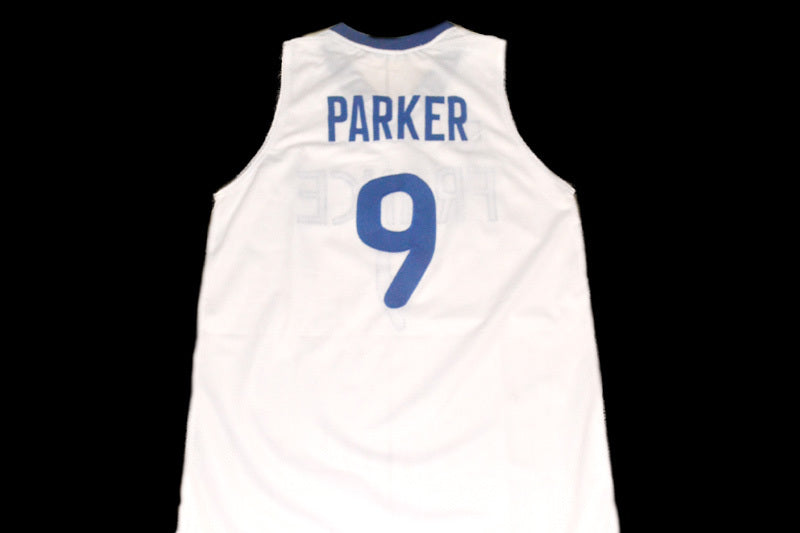 Tony Parker Jersey #9 Team France Basketball White