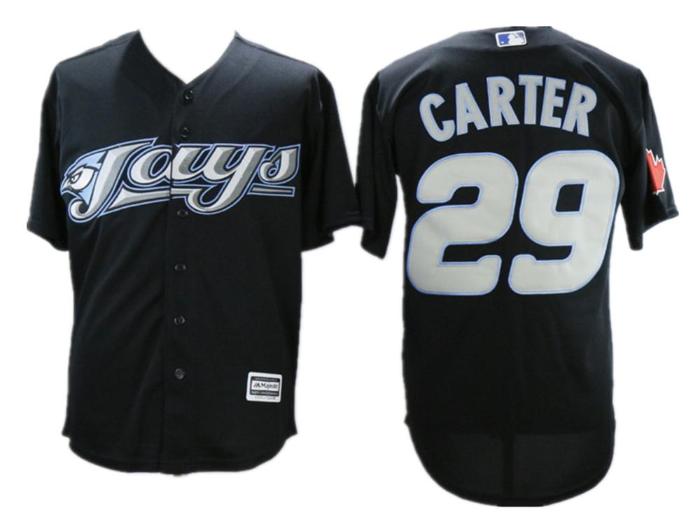 Toronto Blue Jays Joe Carter Black Throwback Jersey