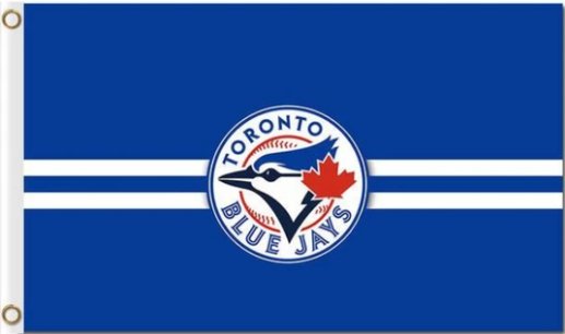 Toronto Blue Jays Major League 3X5Ft Banner USA Polyester with Brass Grommets