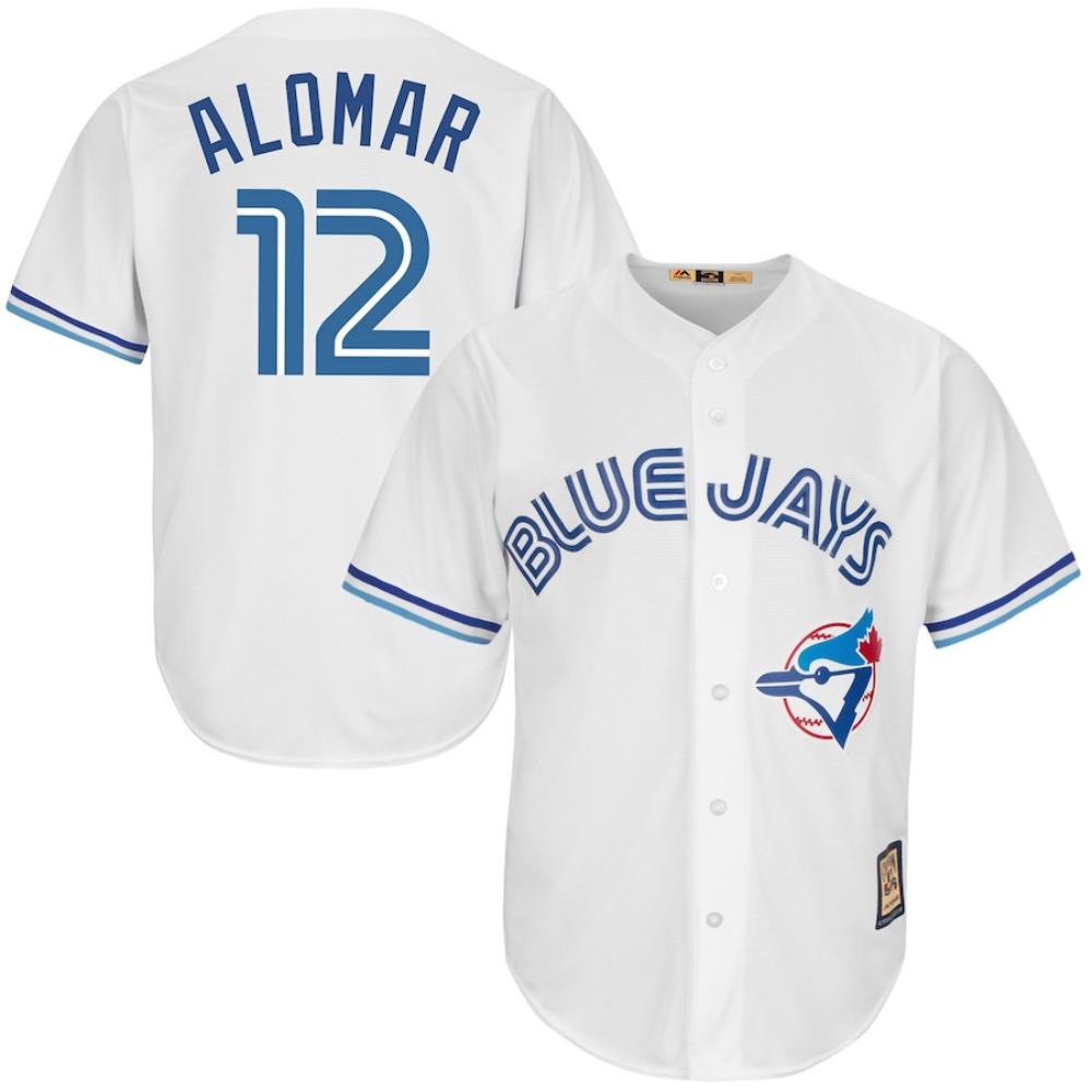 Toronto Blue Jays Roberto Alomar White Throwback Jersey