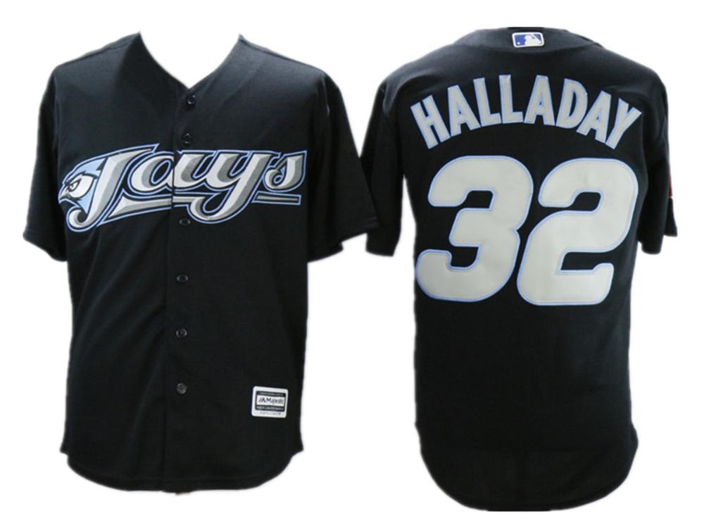 Toronto Blue Jays Roy Halladay Black Throwback Jersey