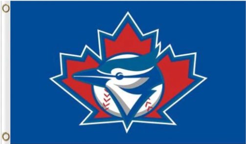 Toronto Blue Jays US Flag 3X5Ft Banner USA Polyester with Brass Grommets