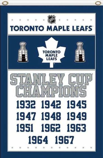 Toronto Maple Leafs Champions Flag 3X5Ft Polyester Digital Print Banner USA