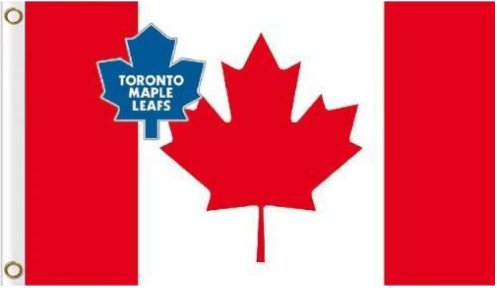 Toronto Maple Leafs Team US Flag 3X5Ft Polyester Digital Print Banner USA