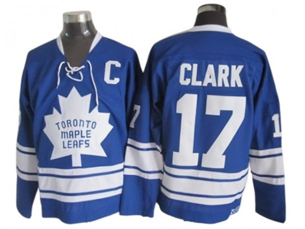 Toronto Maple Leafs #17 Wendel Clark 1967 Vintage CCM Jersey - Blue