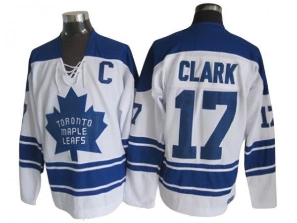 Toronto Maple Leafs #17 Wendel Clark 1978 Vintage CCM Jersey - Blue