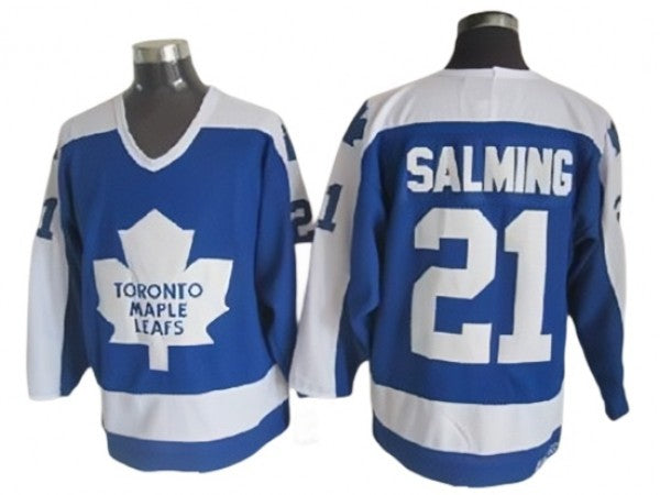 Toronto Maple Leafs #21 Borje Salming 1978 Vintage CCM Jersey - Blue