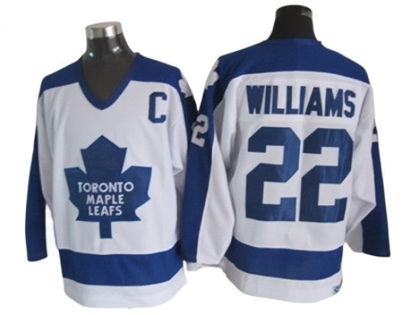 Toronto Maple Leafs #22 Tiger Williams 1978 Vintage CCM Jersey - White