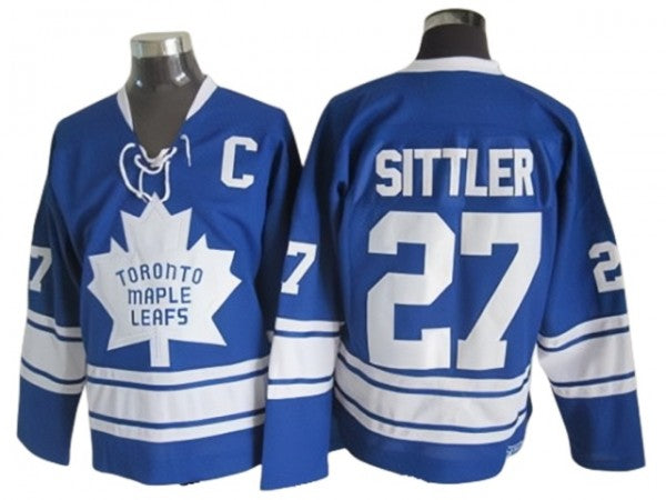 Toronto Maple Leafs #27 Darryl Sittler 1967 Vintage CCM Jersey - Blue