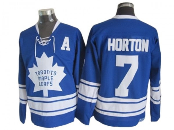 Toronto Maple Leafs #7 Tim Horton 1967 Vintage CCM Jersey - Blue