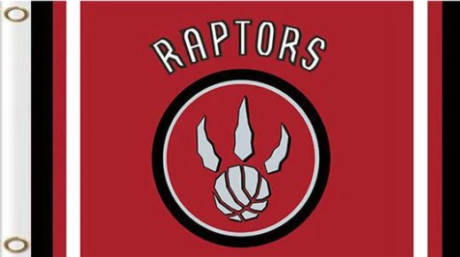 Toronto Raptors Red Flag 3X5Ft Polyester Banner USA Digital Print