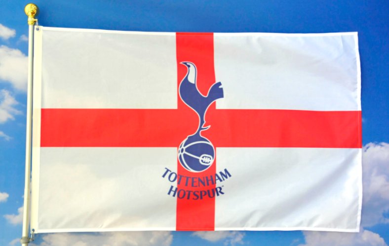 Tottenham Hotspur Football Club Flag 3x5ft Banner Polyester Red White