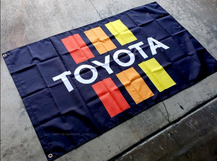 Toyota Flag 3X5 Ft Polyester Banner USA 90x150cm