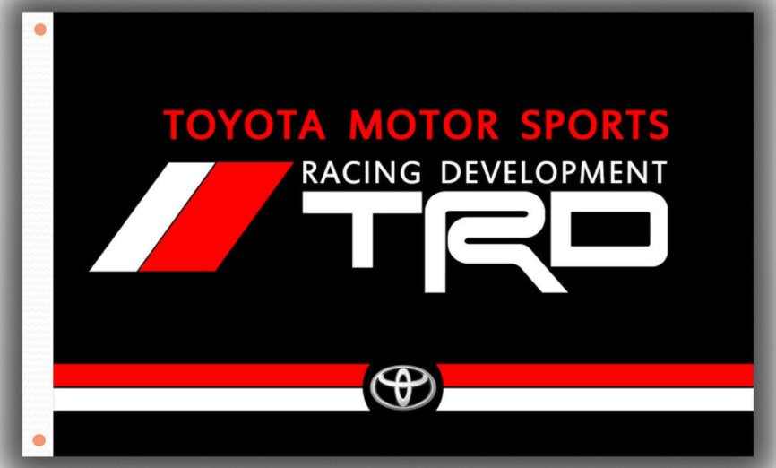 Toyota Motor Sports Racing Development TRD Flag 3X5 Ft Polyester Banner USA 90x150cm