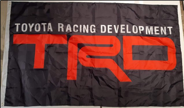 Toyota Racing TRD Black Flag 3X5 Ft Polyester Banner USA 90x150cm