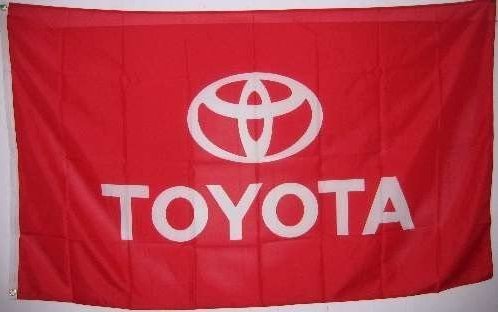 Toyota Red Flag 3X5 Ft Polyester Banner USA 90x150cm