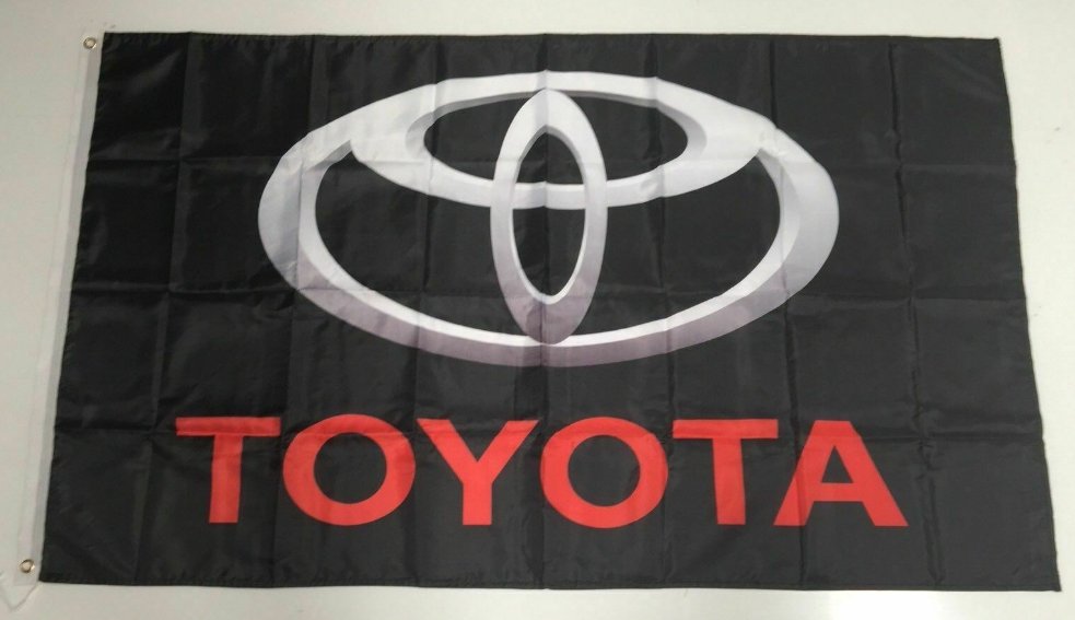 Toyota Style 5 Banner Flag Car Landcruiser Hilux Mechanic Workshop Man Cave 3x5ft