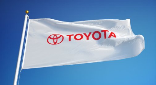 Toyota White Flag 3X5 Ft Polyester Banner USA 90x150cm