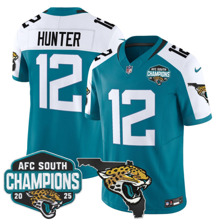 Travis Hunter Jersey #12 AFC South Division Champions 2025 Florida Alternate