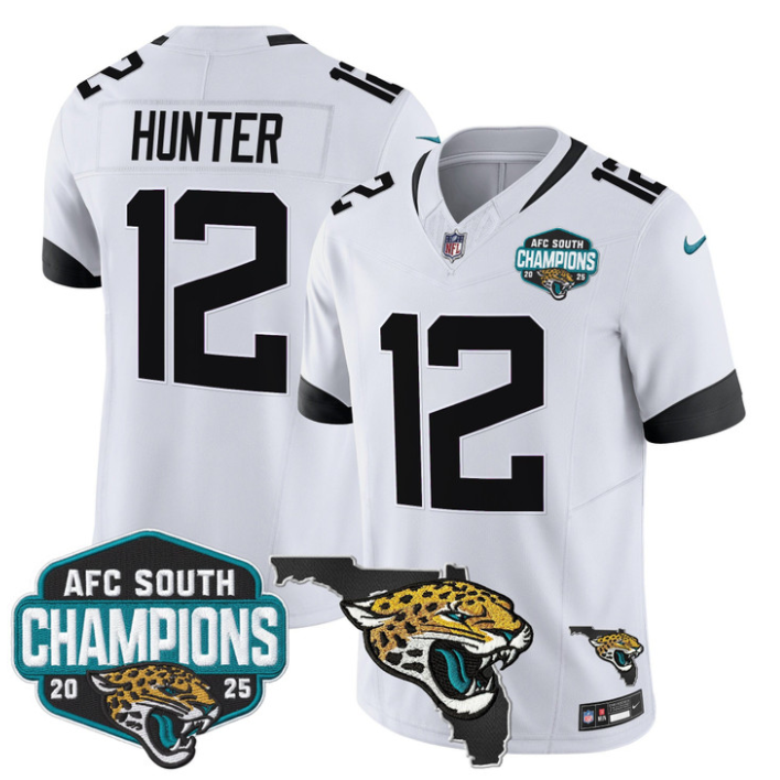 Travis Hunter Jersey #12 AFC South Division Champions 2025 Florida White