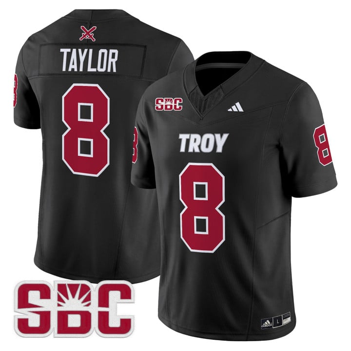 Tray Taylor Jersey #8 Troy Trojans 2025 Vapor Limited Stitched