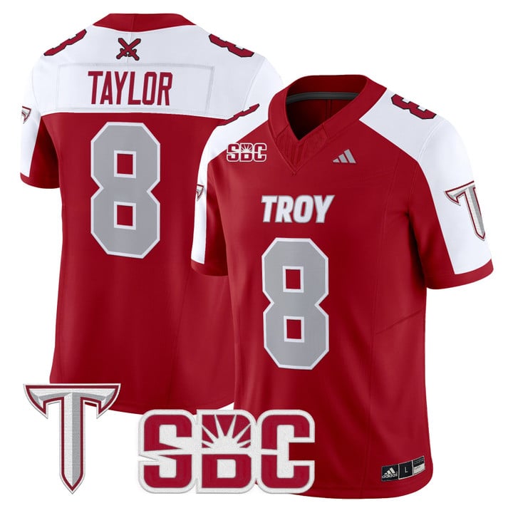 Tray Taylor Jersey #8 Troy Trojans 2025 Vapor Limited Stitched