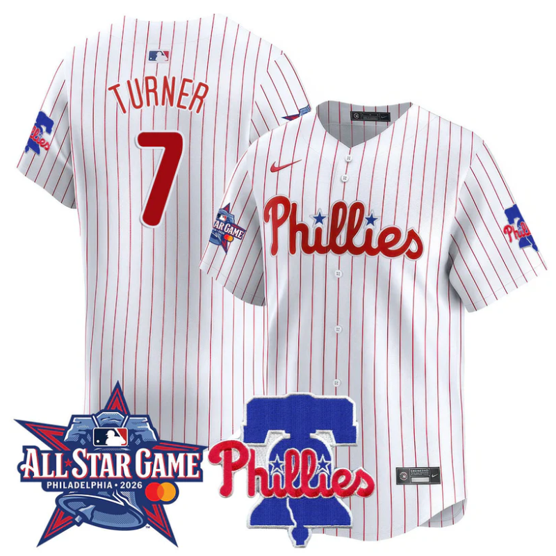Trea Turner Jersey #7 Philadelphia Phillies 2026 MLB All-Star White