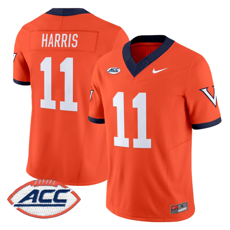 Trell Harris Jersey #11 Virginia Cavaliers 1995 Throwbacks Stitched