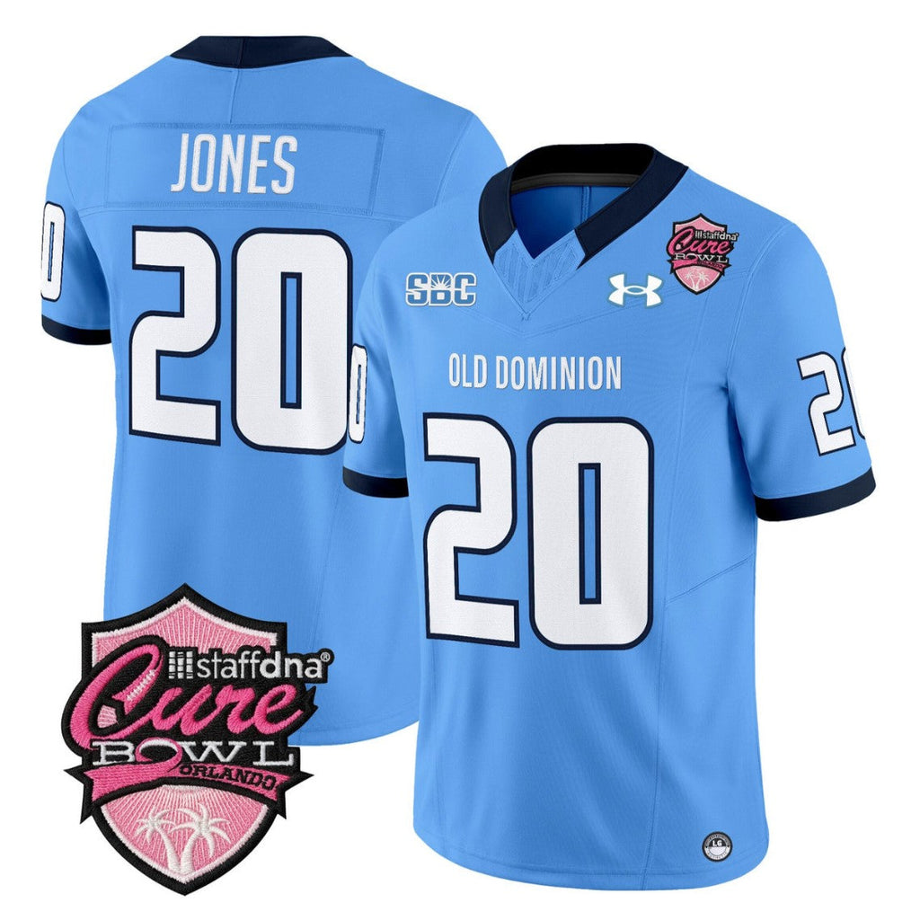Trequan Jones Jersey #20 Old Dominion Monarchs 2025 Cure Bowl Stitched