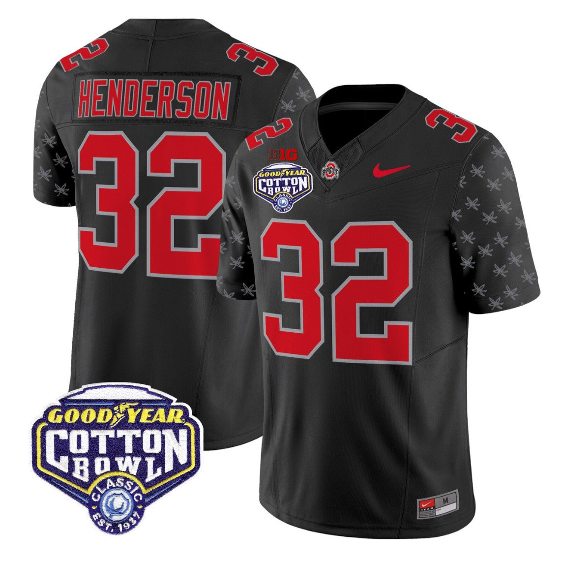 Treveyon Henderson Jersey #32 Ohio State 2025 Cotton Bowl Stitched