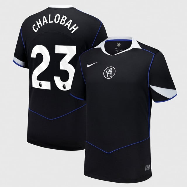 Trevoh Chalobah 23 Chelsea 2025-26 Third Match Jersey – Black