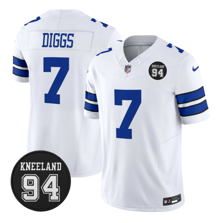 Trevon Diggs Jersey #7 Marshawn Kneeland Memorial Patch Stitched