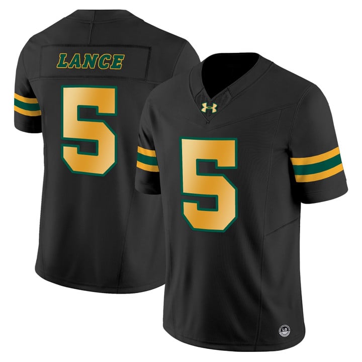 Trey Lance Jersey #5 North Dakota State Bison Limited Stitched Black