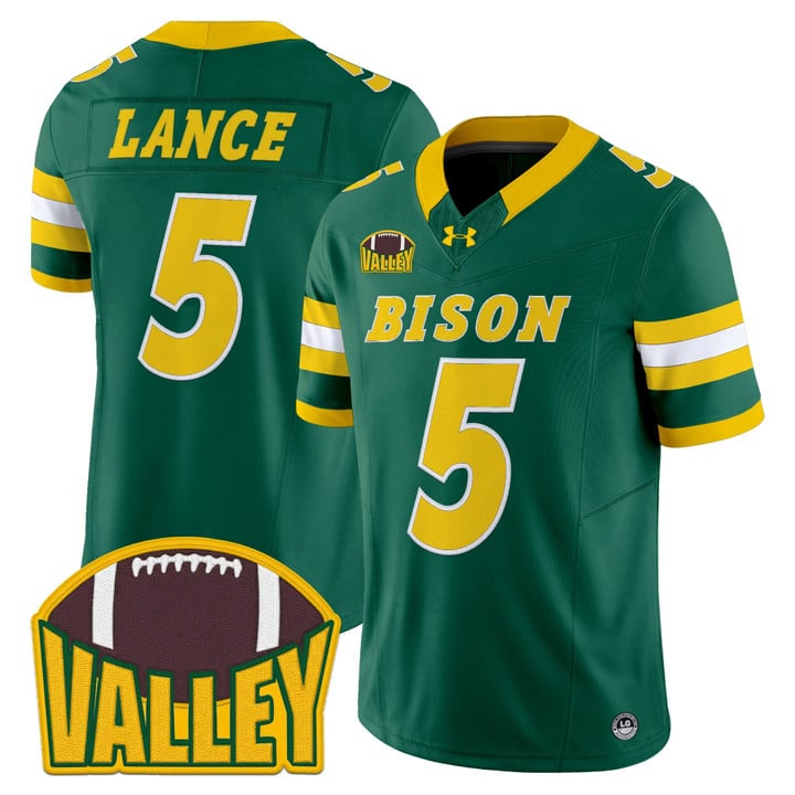 Trey Lance Jersey #5 North Dakota State Bison 2025 Limited Stitched
