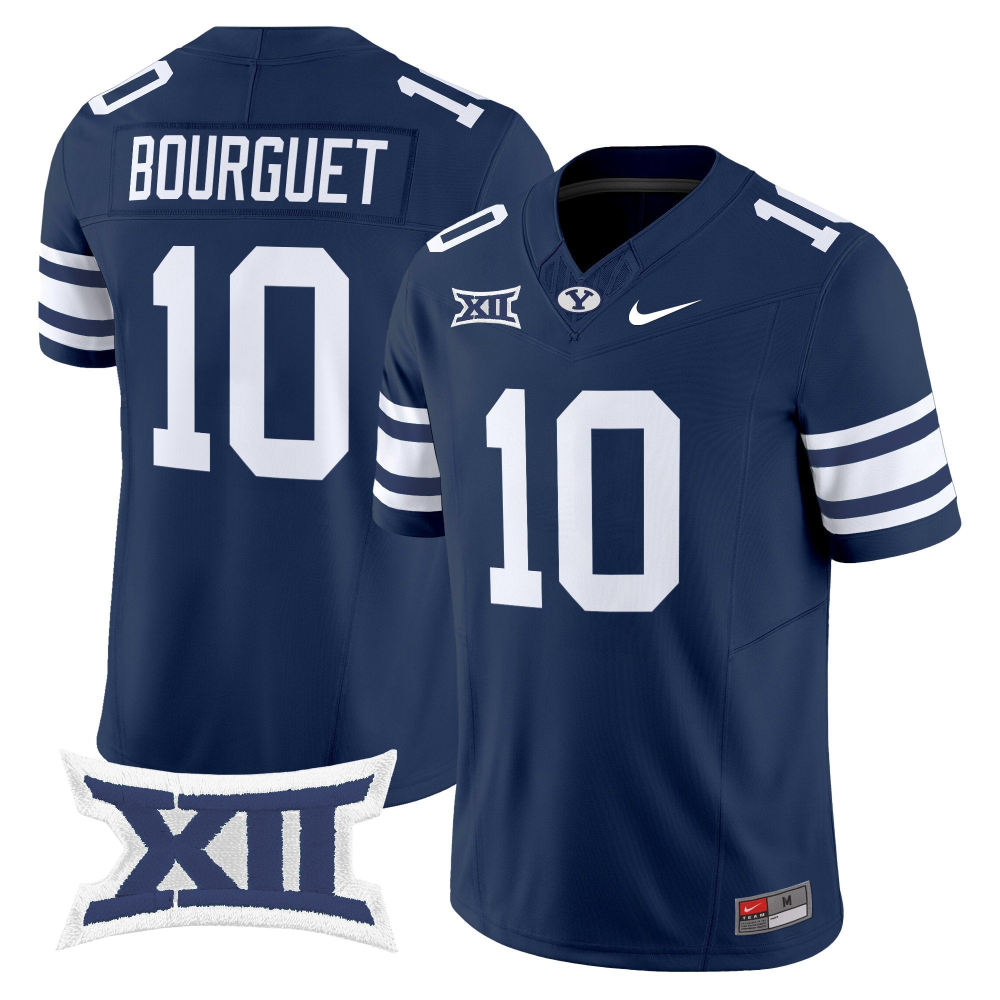 Treyson Bourguet Jersey #10 BYU Cougars 2025  Limited Stitched Navy