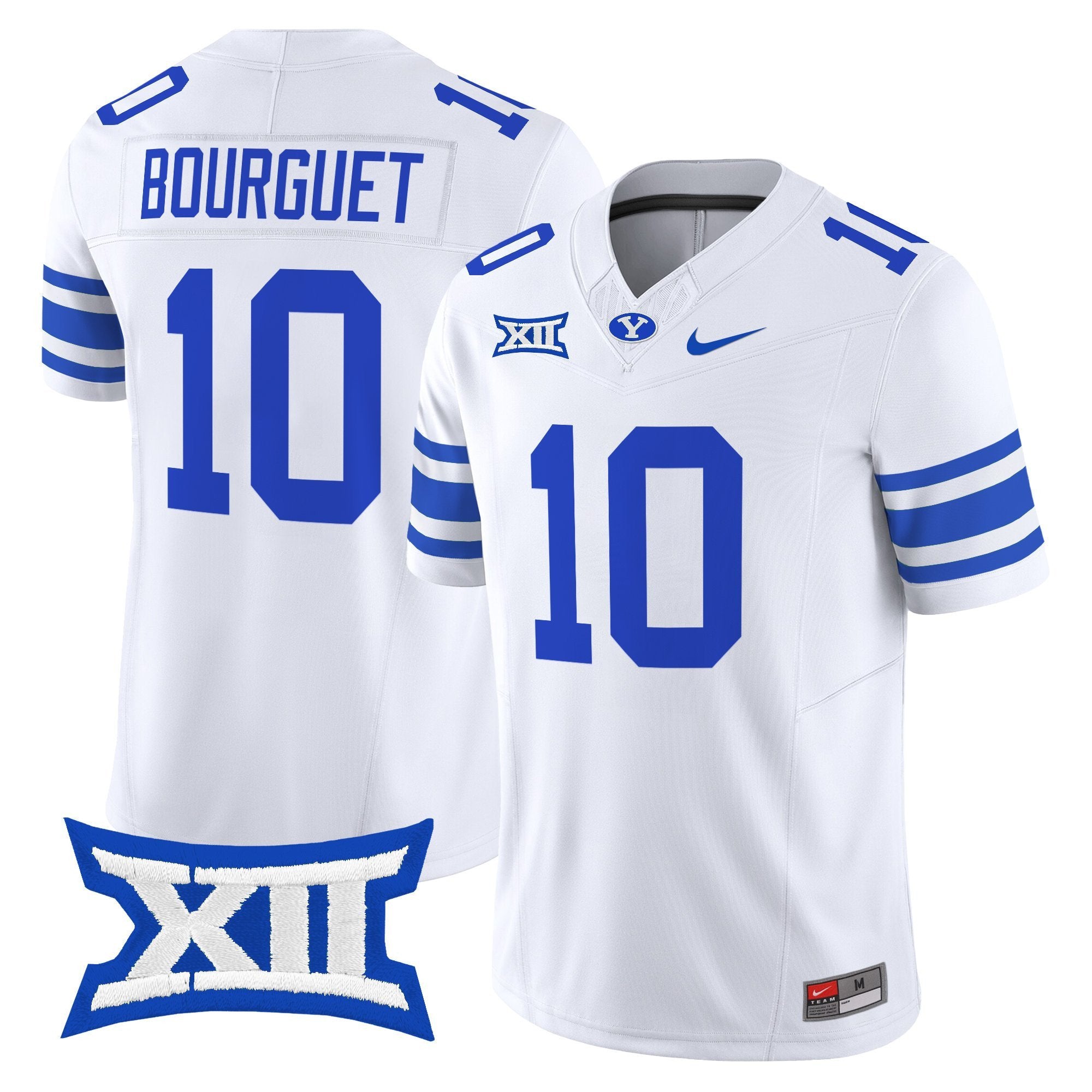 Treyson Bourguet Jersey #10 BYU Cougars 2025  Limited Stitched White