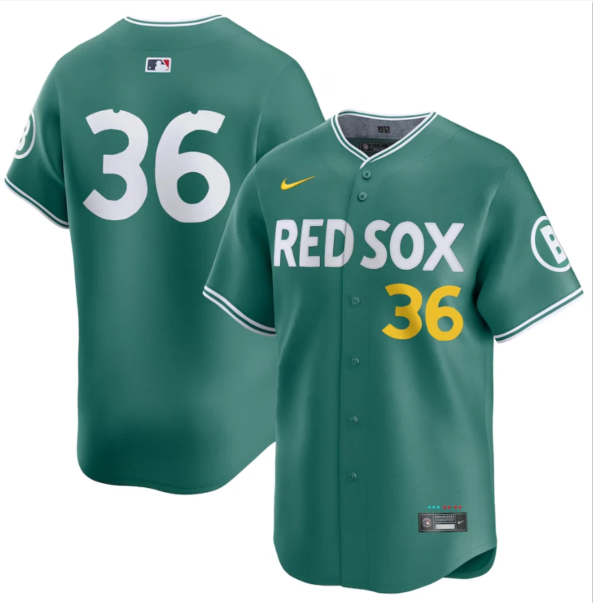 Triston Casas Jersey #36 Red Sox Green 2025 City Connect Limited Stitched