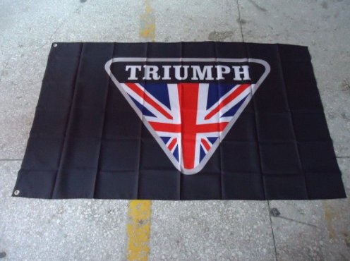 Triumph Motorcycle Flag 3X5 Ft Polyester Banner USA 90x150cm