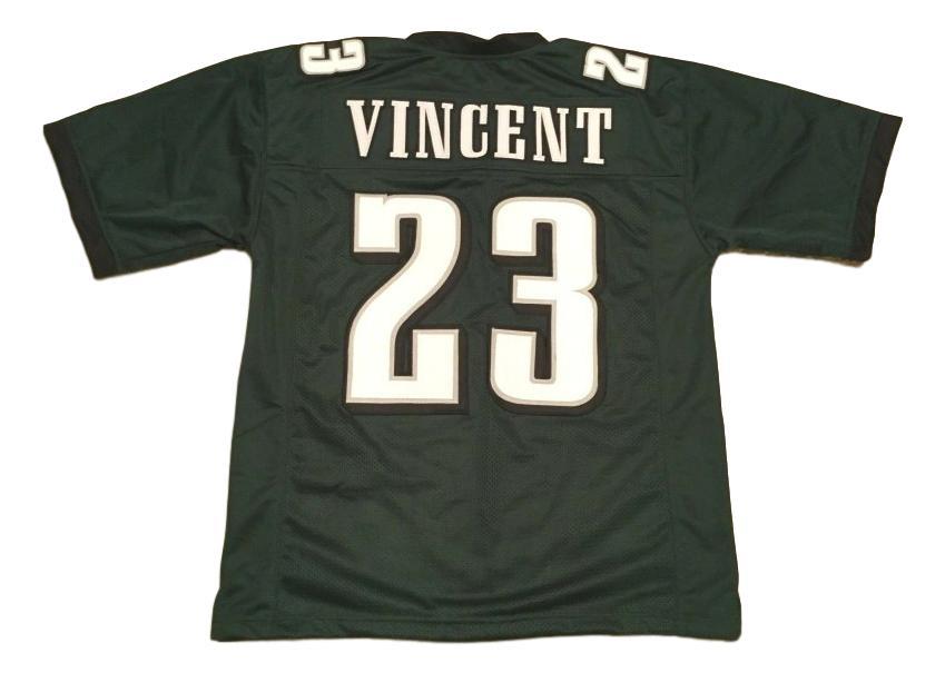 Troy Vincent CUSTOM STITCHED Unsigned Football Jersey Green