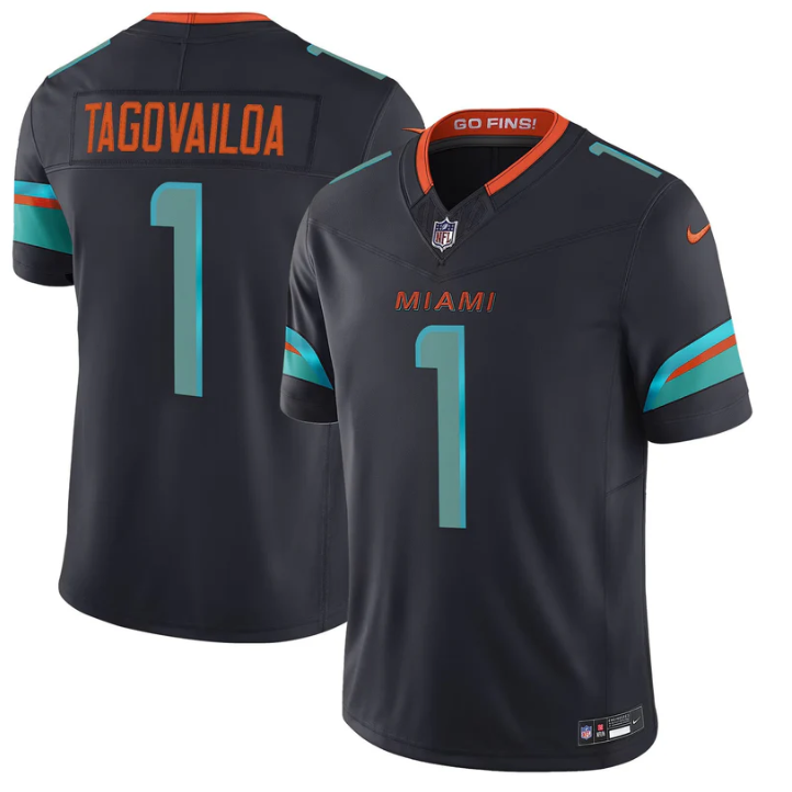 Tua Tagovailoa Jersey #1 Rivalries 2025 Vapor Limited Stitched