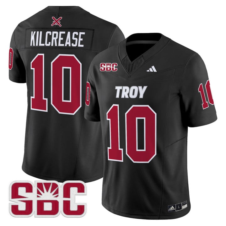 Tucker Kilcrease Jersey #10 Troy Trojans 2025 Vapor Limited Stitched