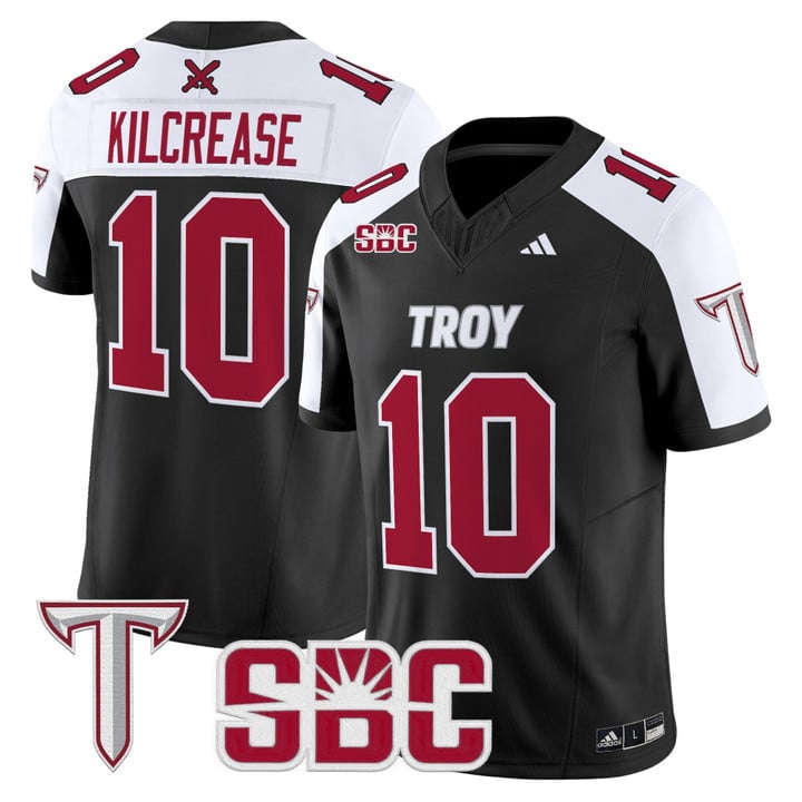 Tucker Kilcrease Jersey #10 Troy Trojans 2025 Vapor Limited Stitched