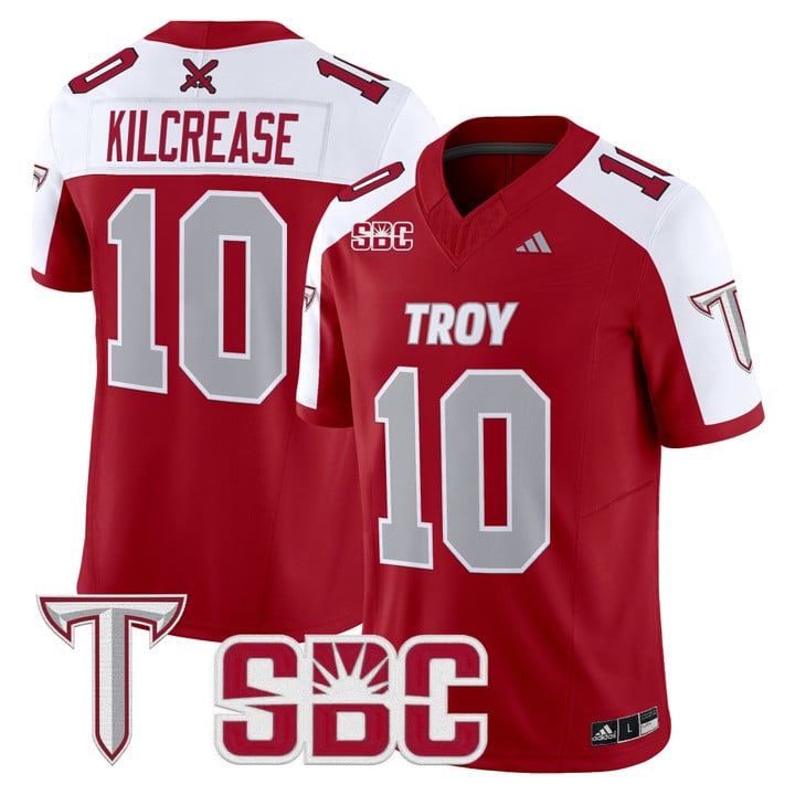 Tucker Kilcrease Jersey #10 Troy Trojans 2025 Vapor Limited Stitched