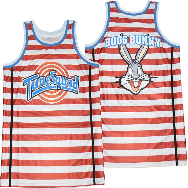 Tunesquad Striped Bugs Bunney Movie Basketball Jersey
