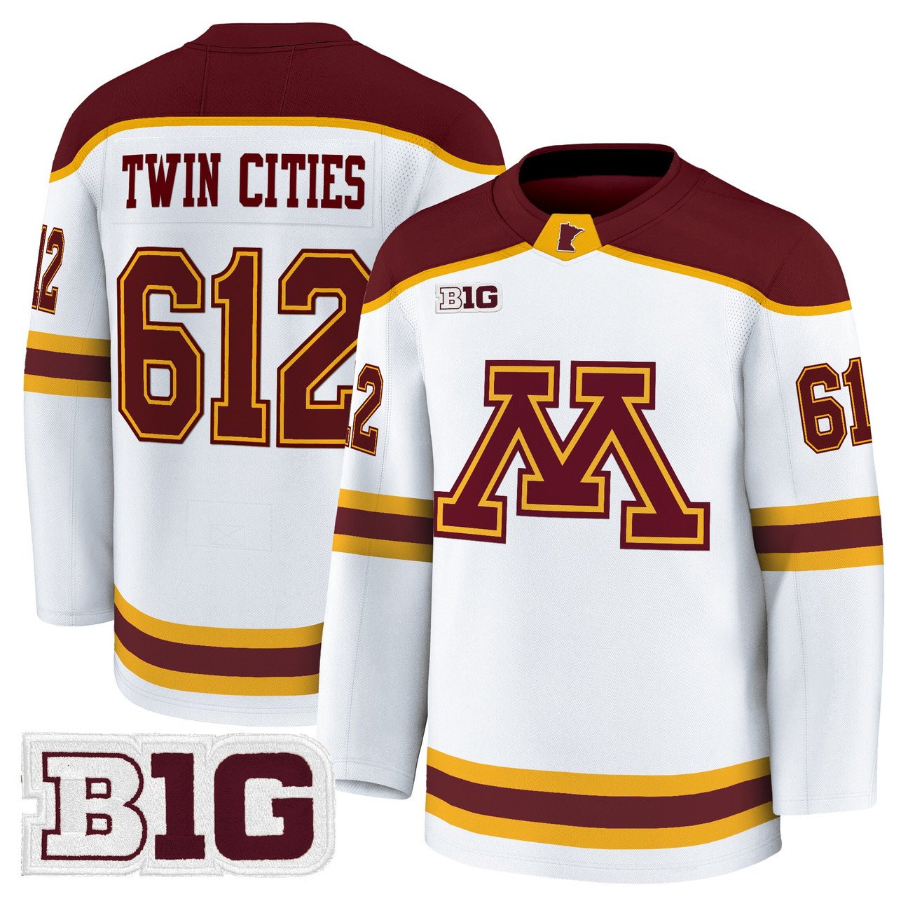 Twin Cities Jersey #612 Minnesota Golden Gophers 2025-26 Premium Stitched