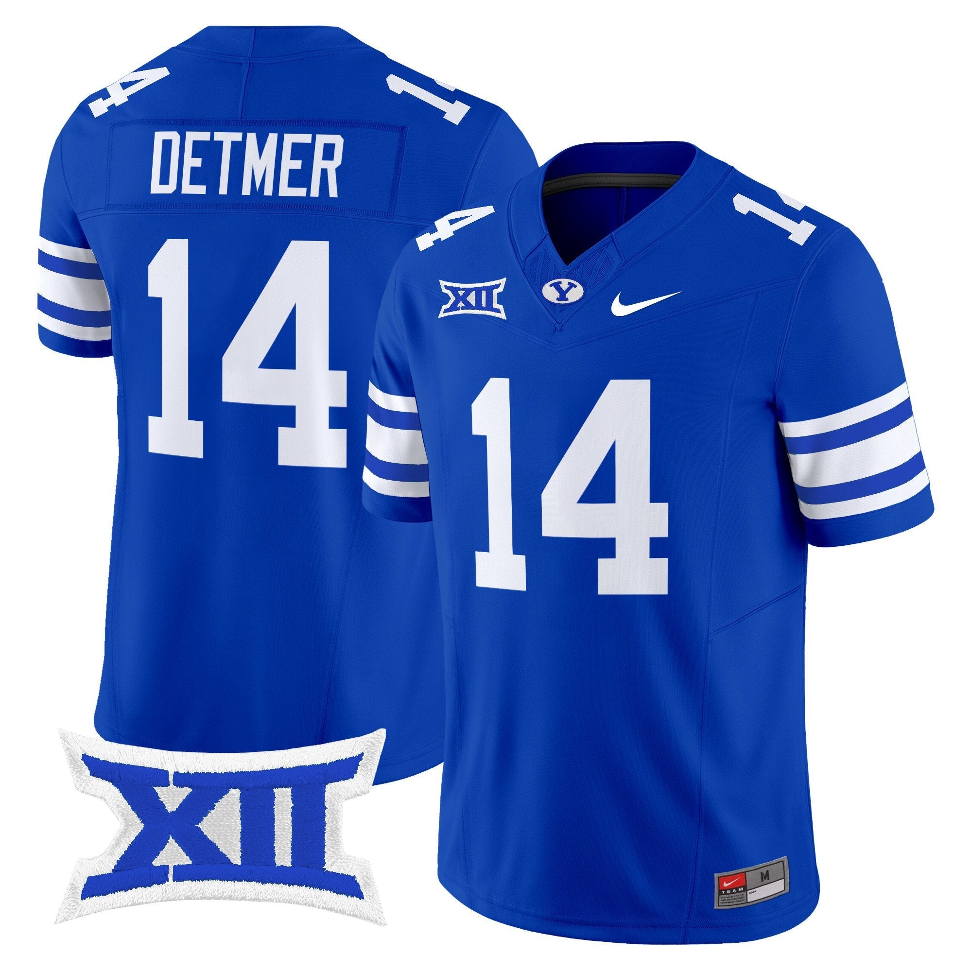 Ty Detmer Jersey #14 BYU Cougars 2025 Vapor Limited Stitched Royal