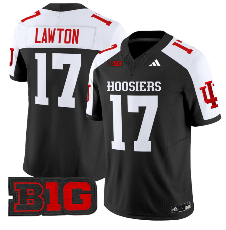 Ty Son Lawton Jersey #17 Indiana Hoosiers Vapor Limited Football Black Alternate