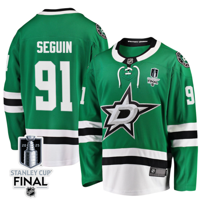 Tyler Seguin 91 Dallas Stars 2025 STANLEY CUP Final Patch Home Men Jersey Black