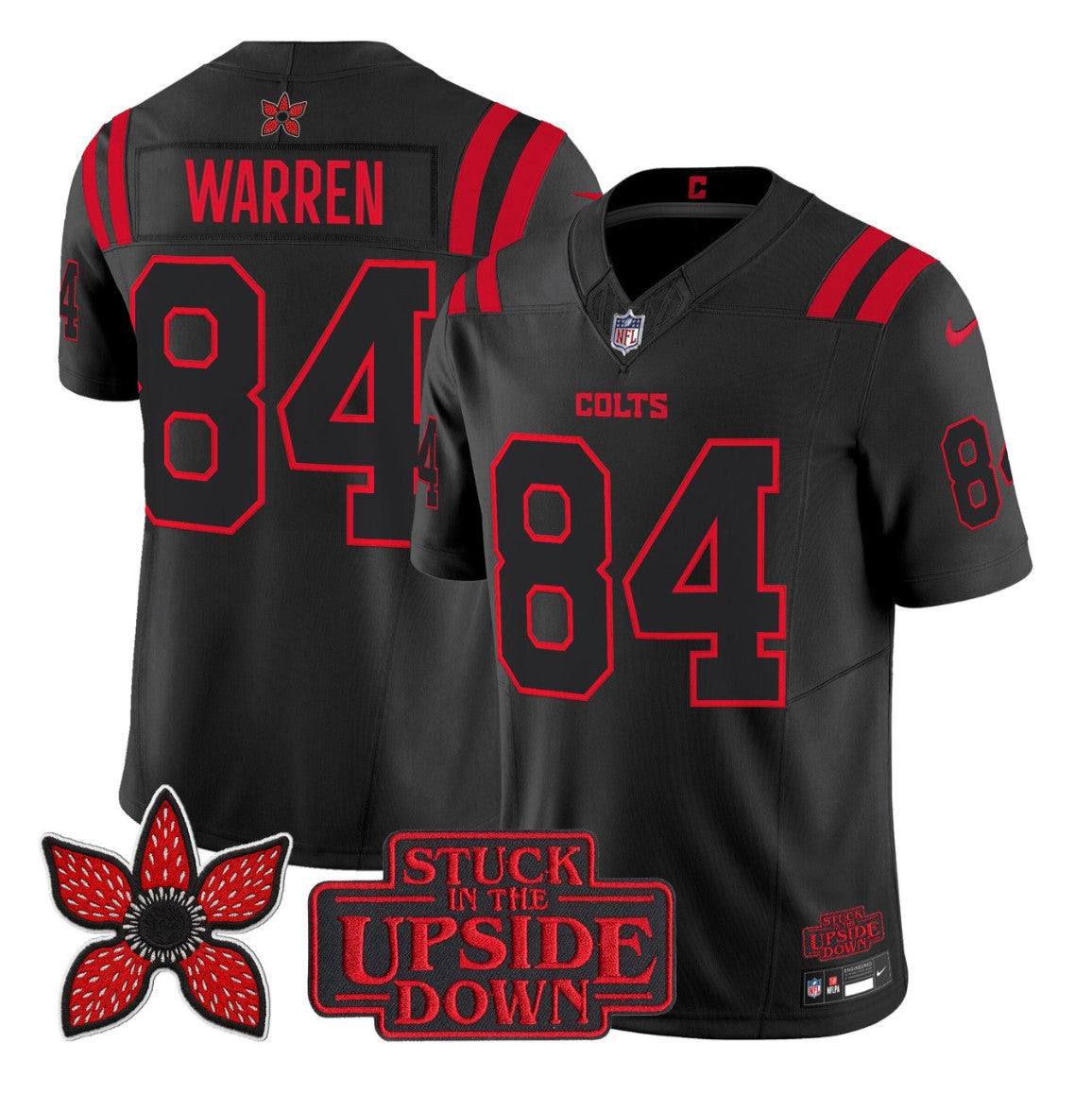 Tyler Warren Jersey #84 Stranger Things Edition Football Vapor Limited Stitched