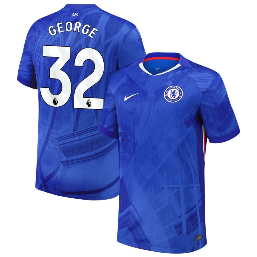 Tyrique George #32 Chelsea 2025-26 Home Match Jersey – Blue